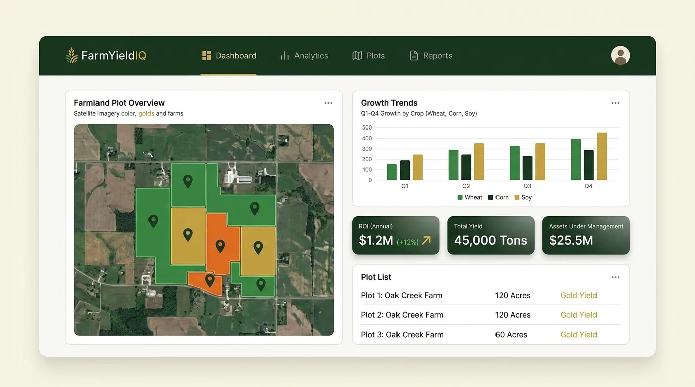 Farmland Plot Operations Platform (FARMYIELDIQ)